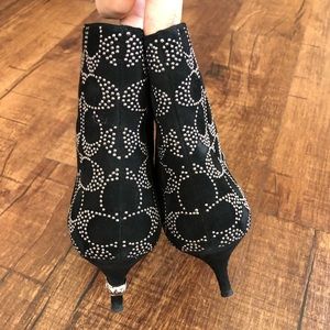 coach jewel studded bootie